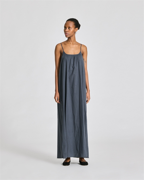 GAI + LISVA LEA VOILE DRESS DENIM BLUE